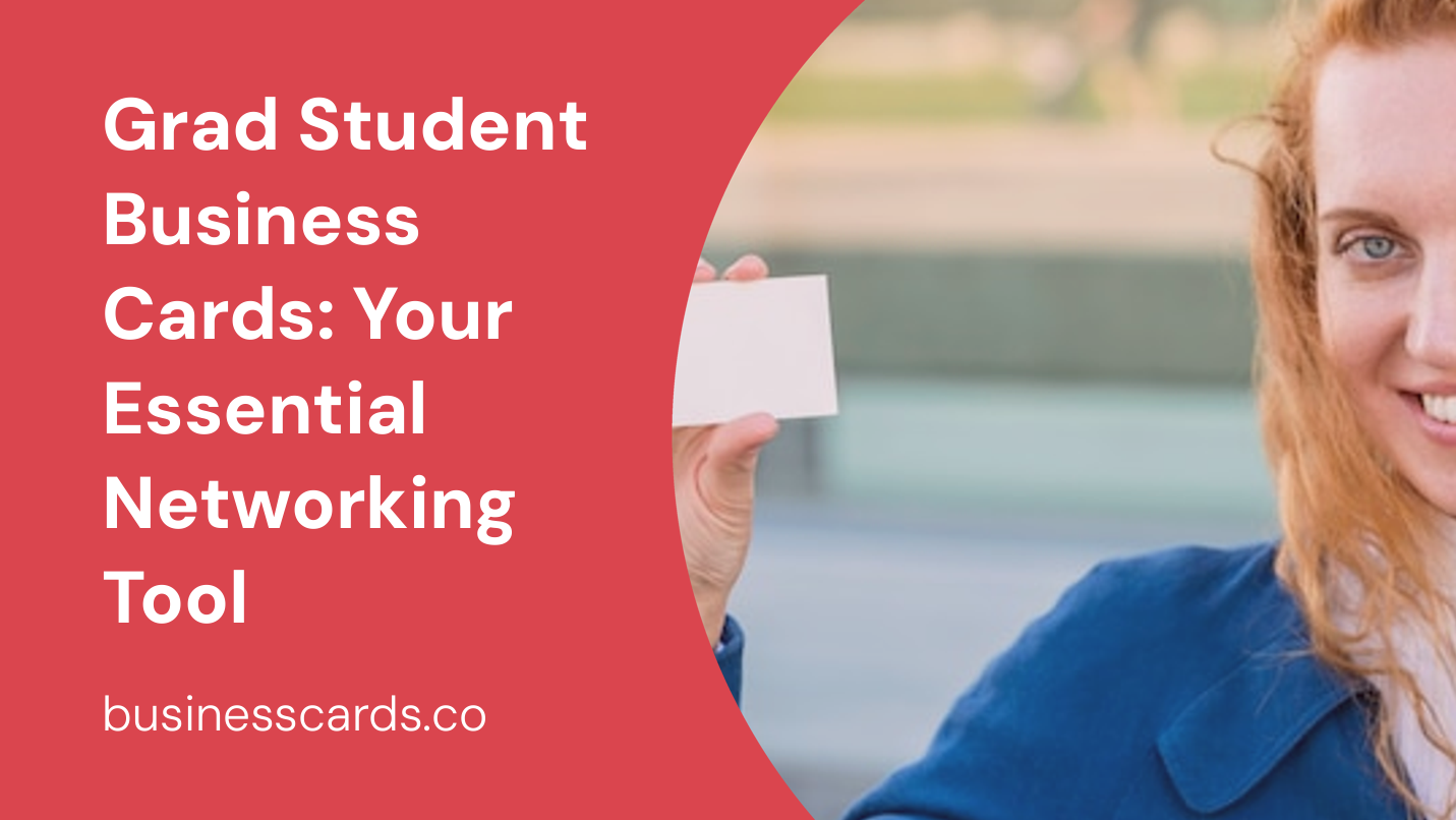 grad student business cards your essential networking tool