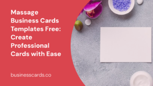 massage business cards templates free create professional cards with ease
