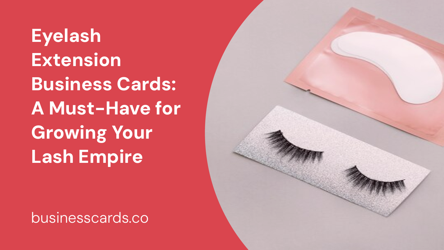 eyelash extension business cards a must-have for growing your lash empire