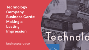 technology company business cards making a lasting impression