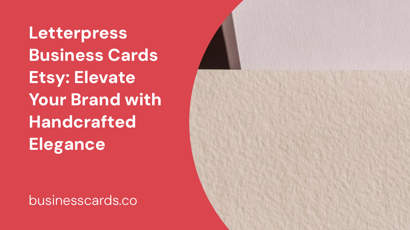 letterpress business cards etsy elevate your brand with handcrafted elegance
