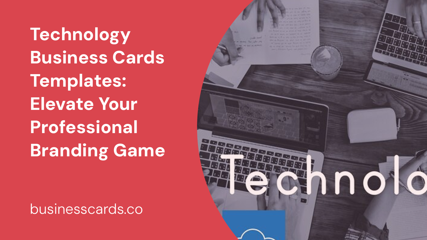 technology business cards templates elevate your professional branding game