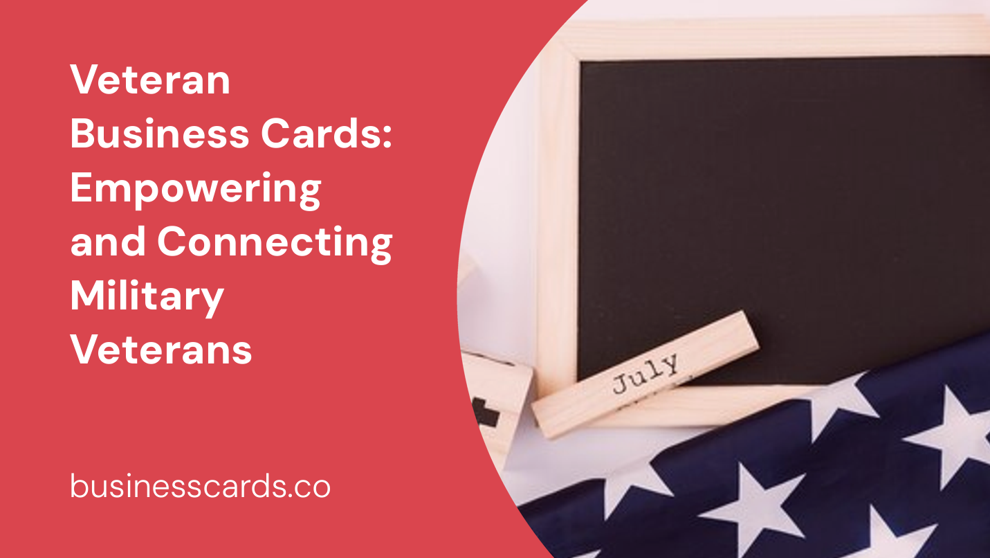 veteran business cards empowering and connecting military veterans