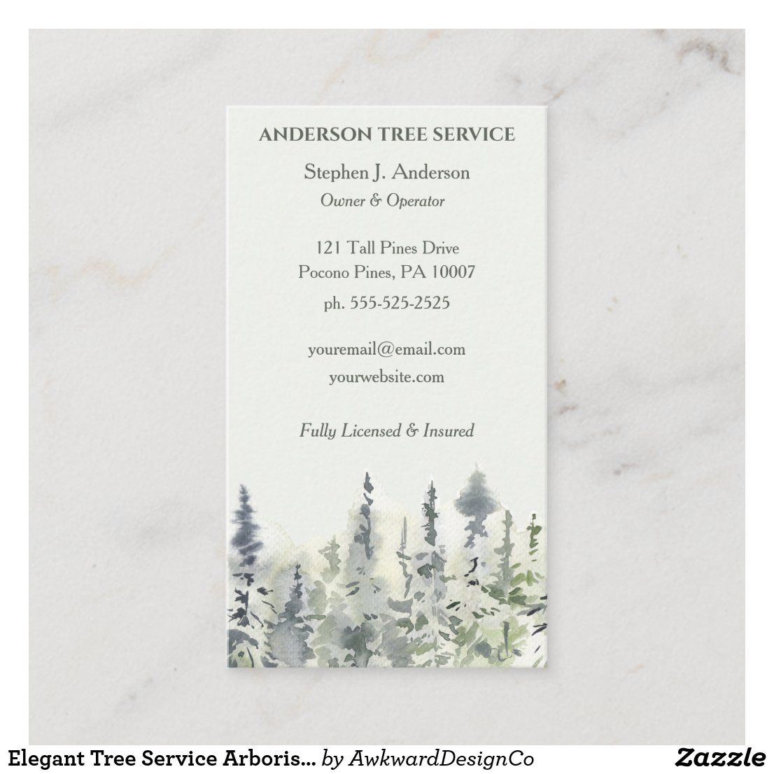 arborist business cards 3