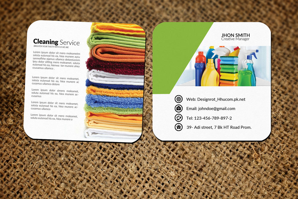 business cards cleaning services 2