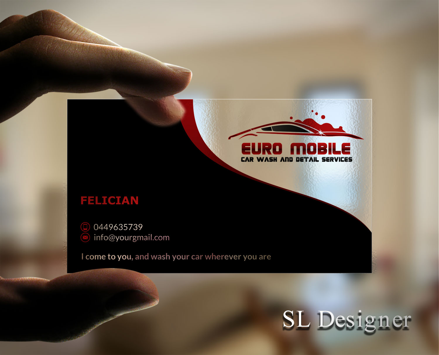 business cards for car detailing 3