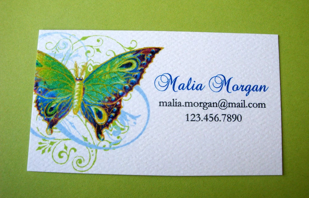 butterfly business cards 2