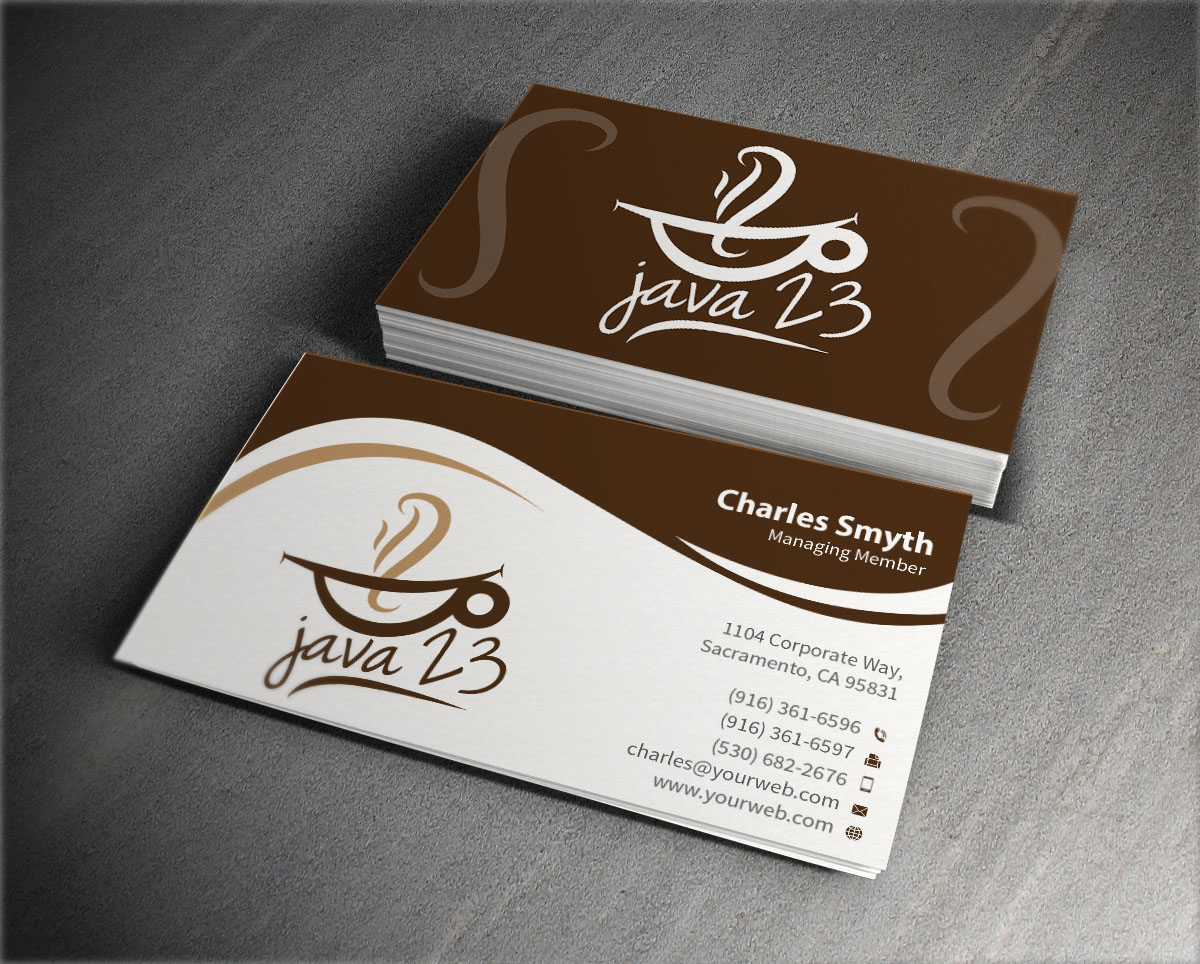 coffee business cards 2