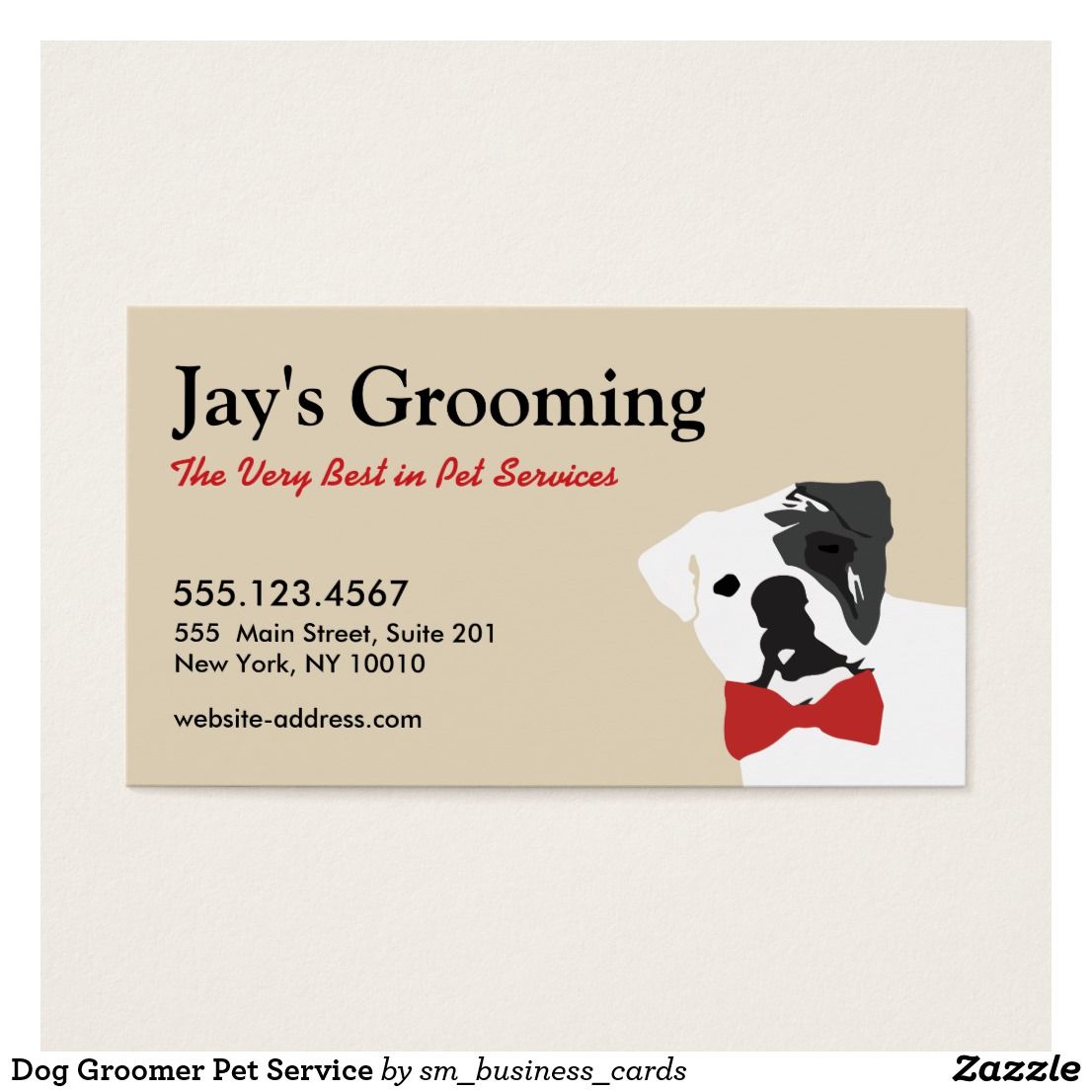 dog groomer business cards 2