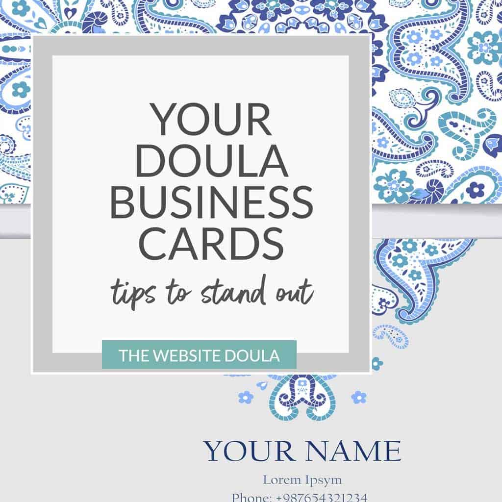 doula business cards 2