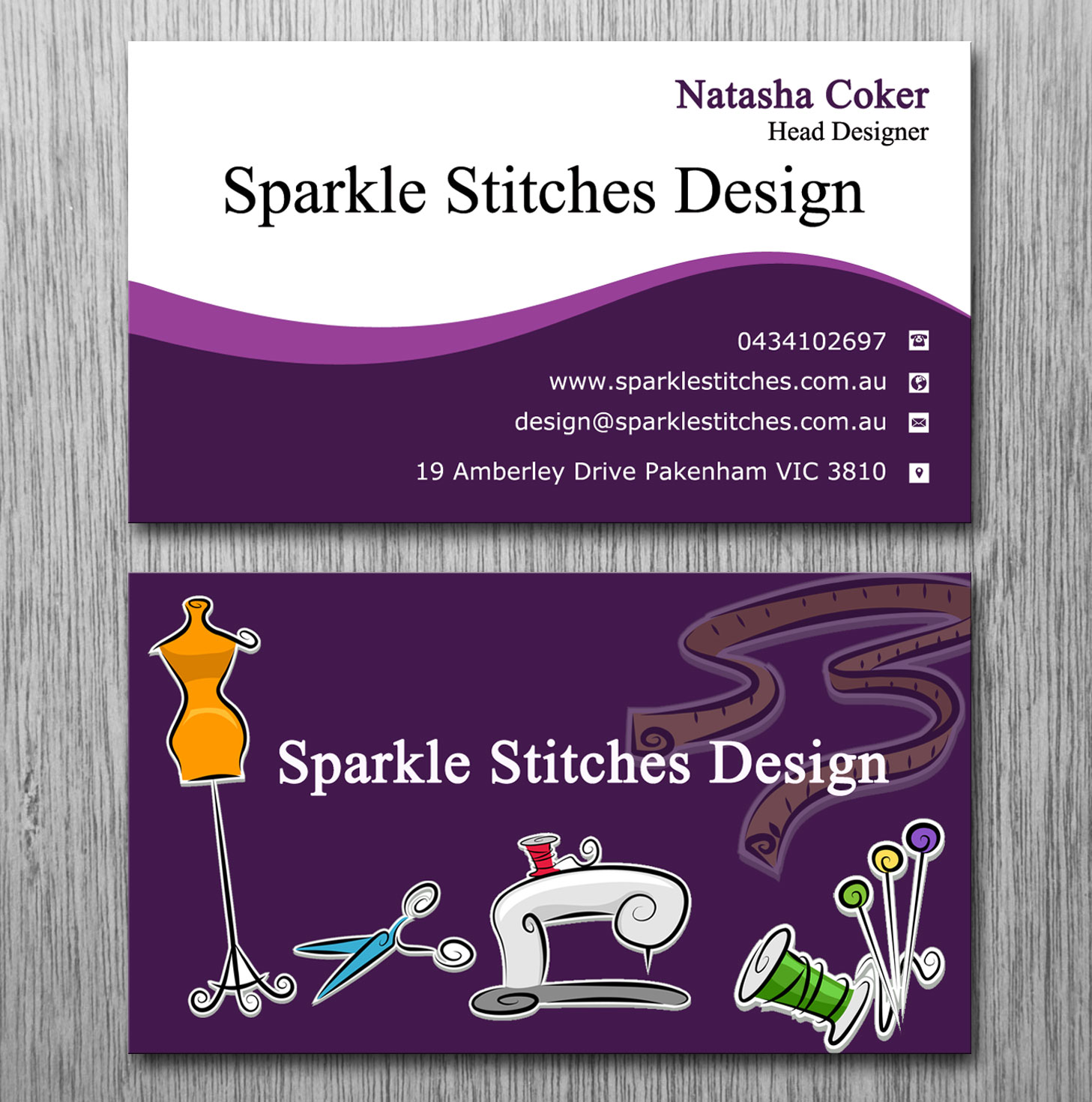 embroidery business cards 2