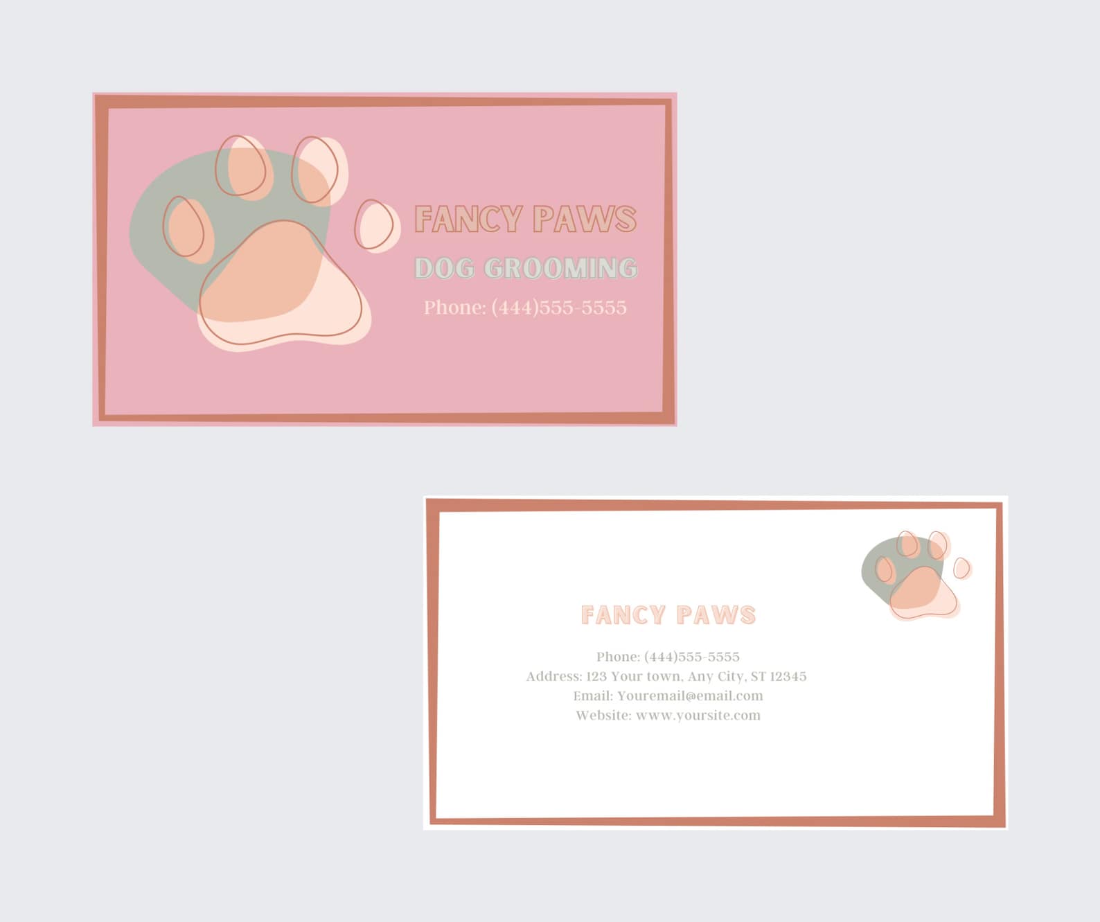 grooming business cards 3