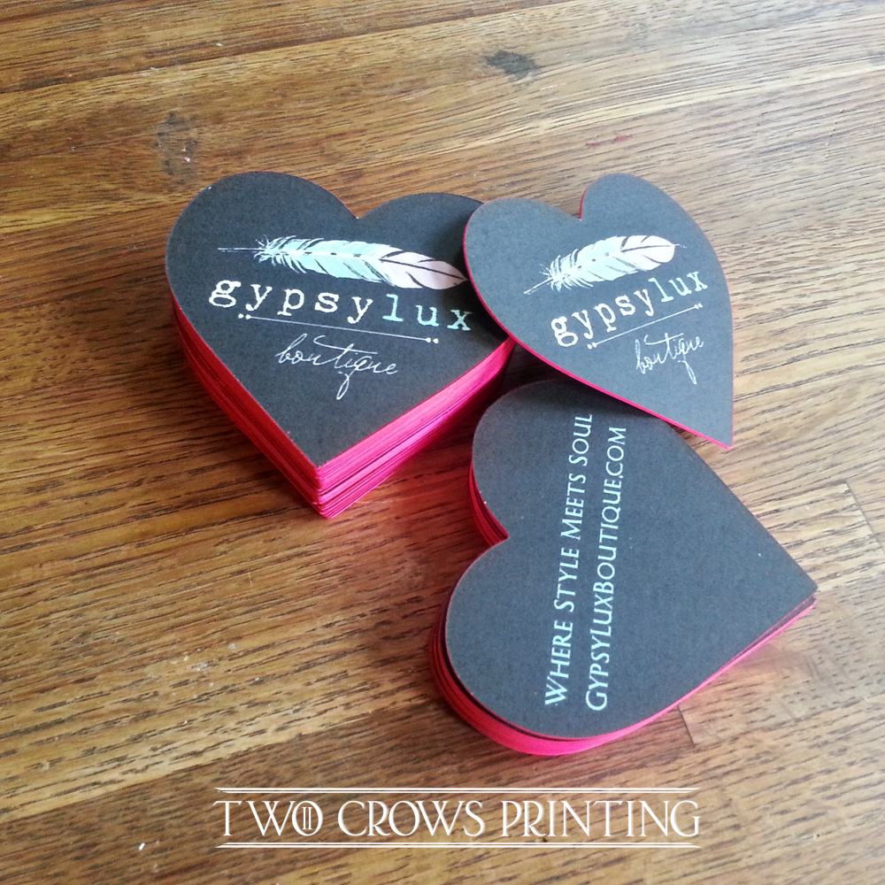 heart shaped business cards 2