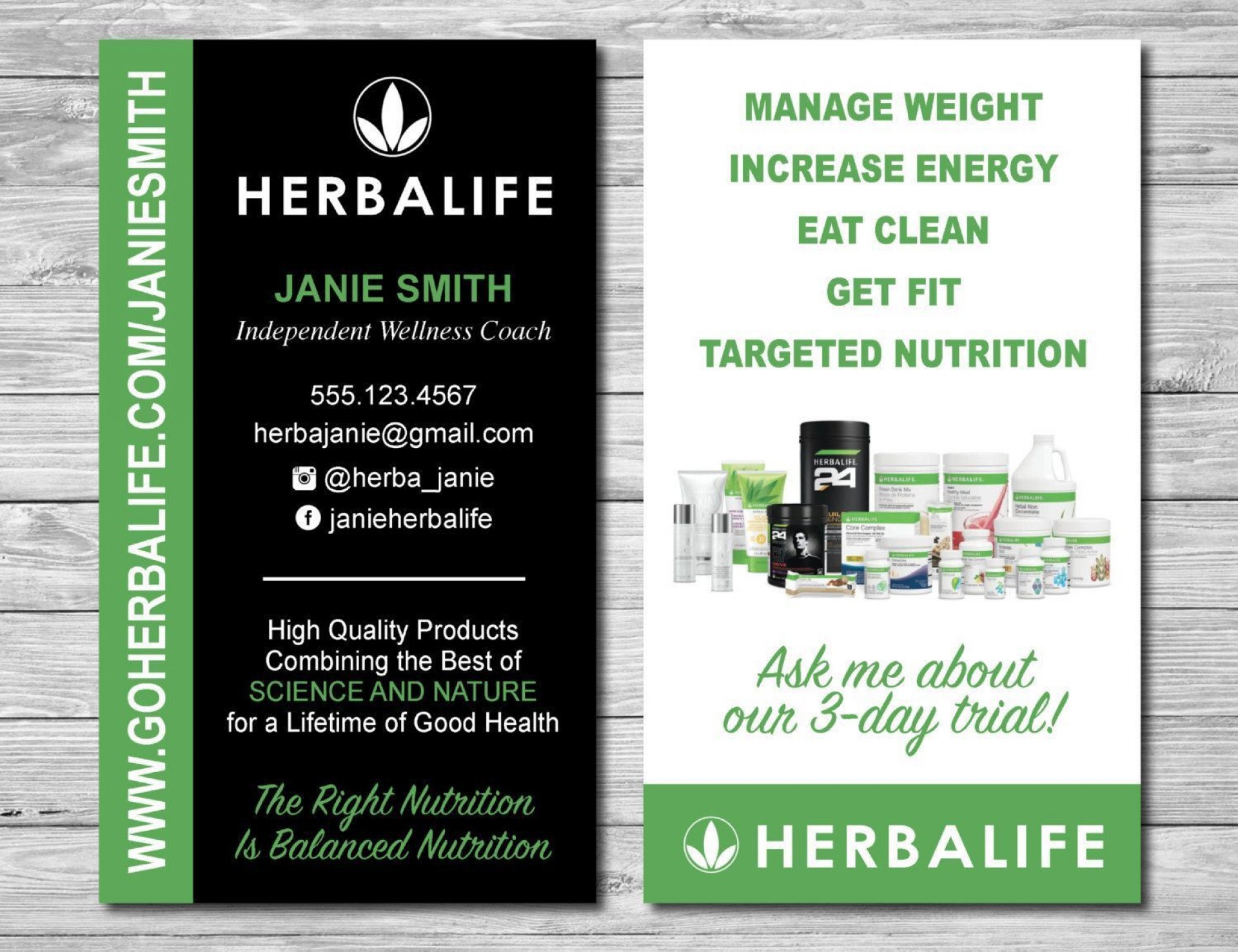 herbalife business cards 2