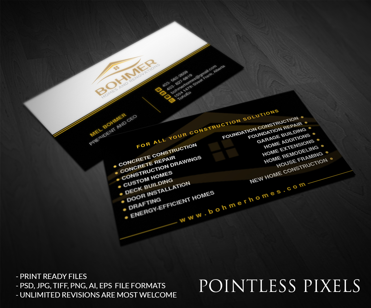 home renovation business cards 2