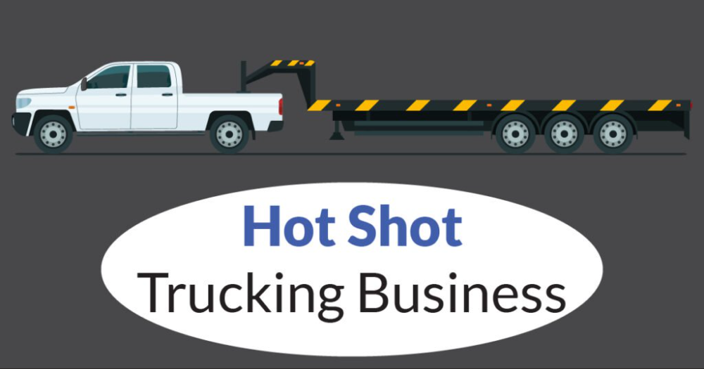 hot shot trucking business cards 2