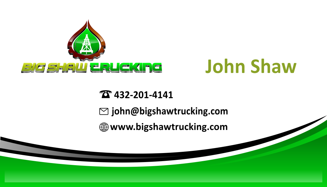 hot shot trucking business cards 3