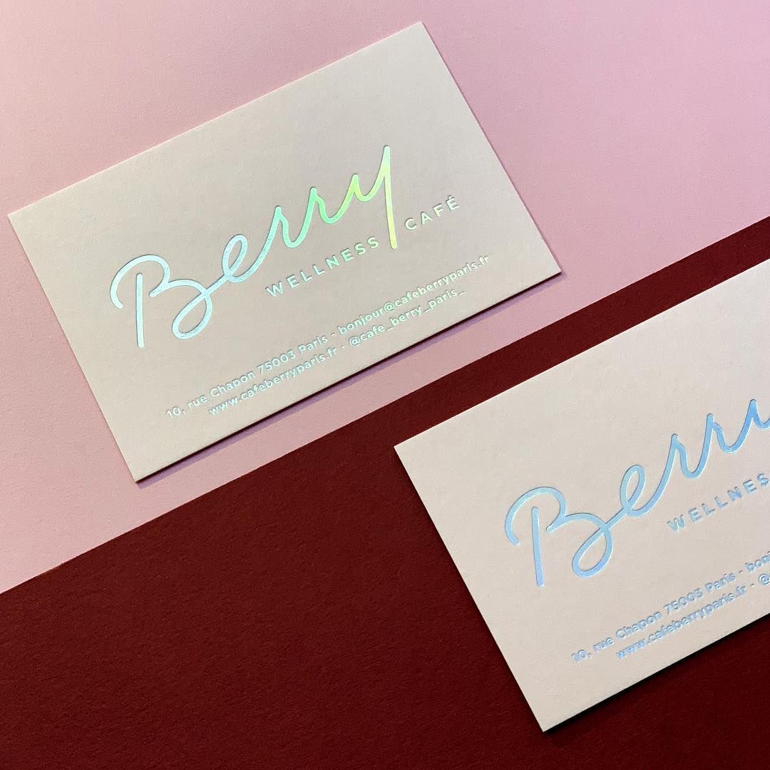 iridescent business cards 2