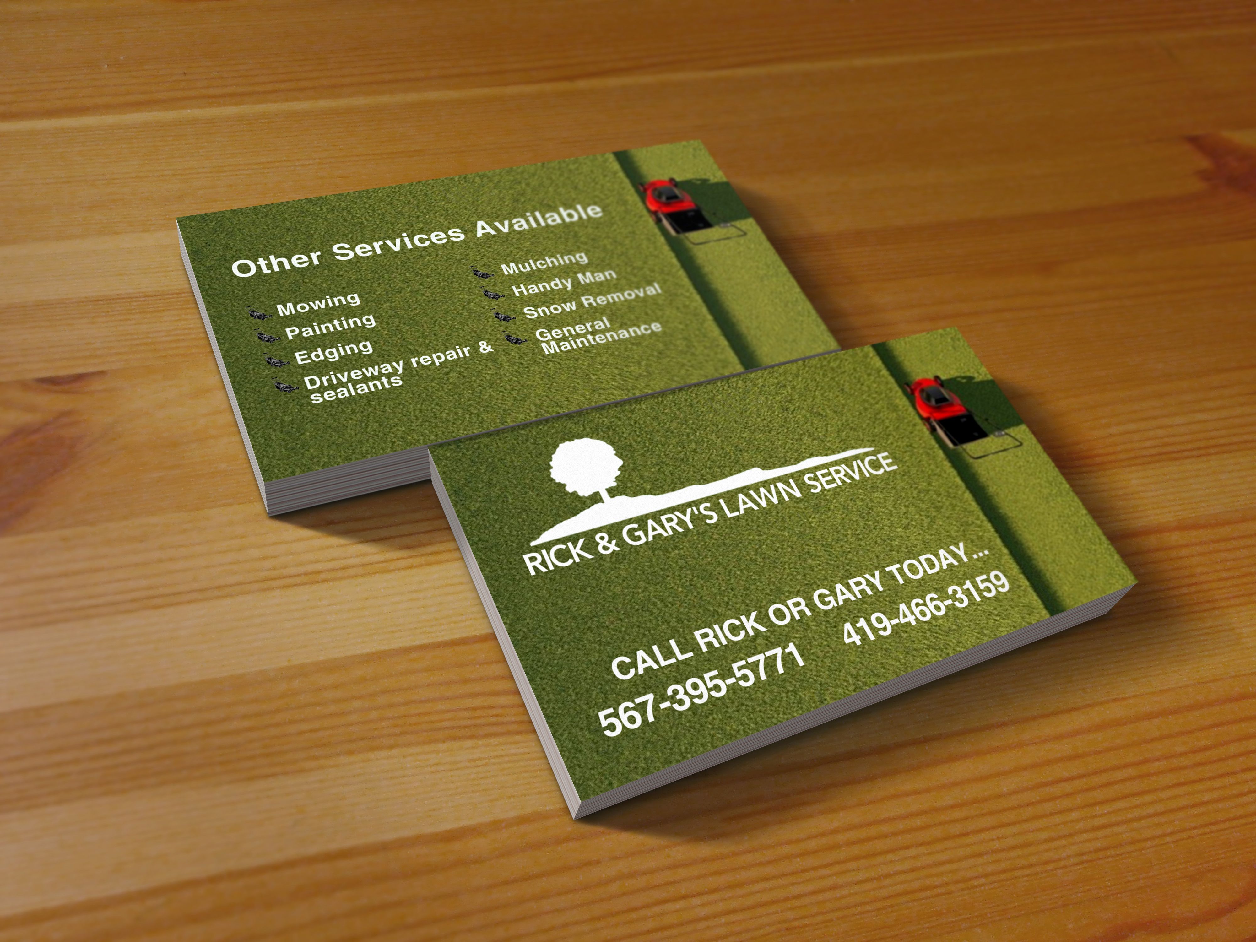 lawn service business cards ideas 4