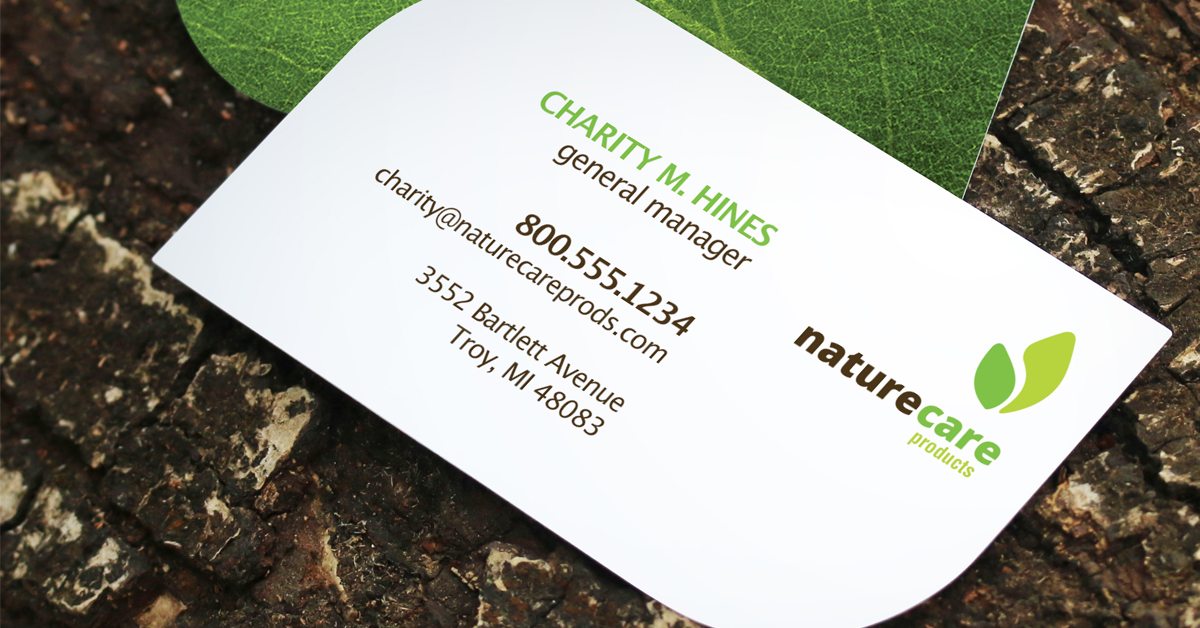 leaf shaped business cards 3