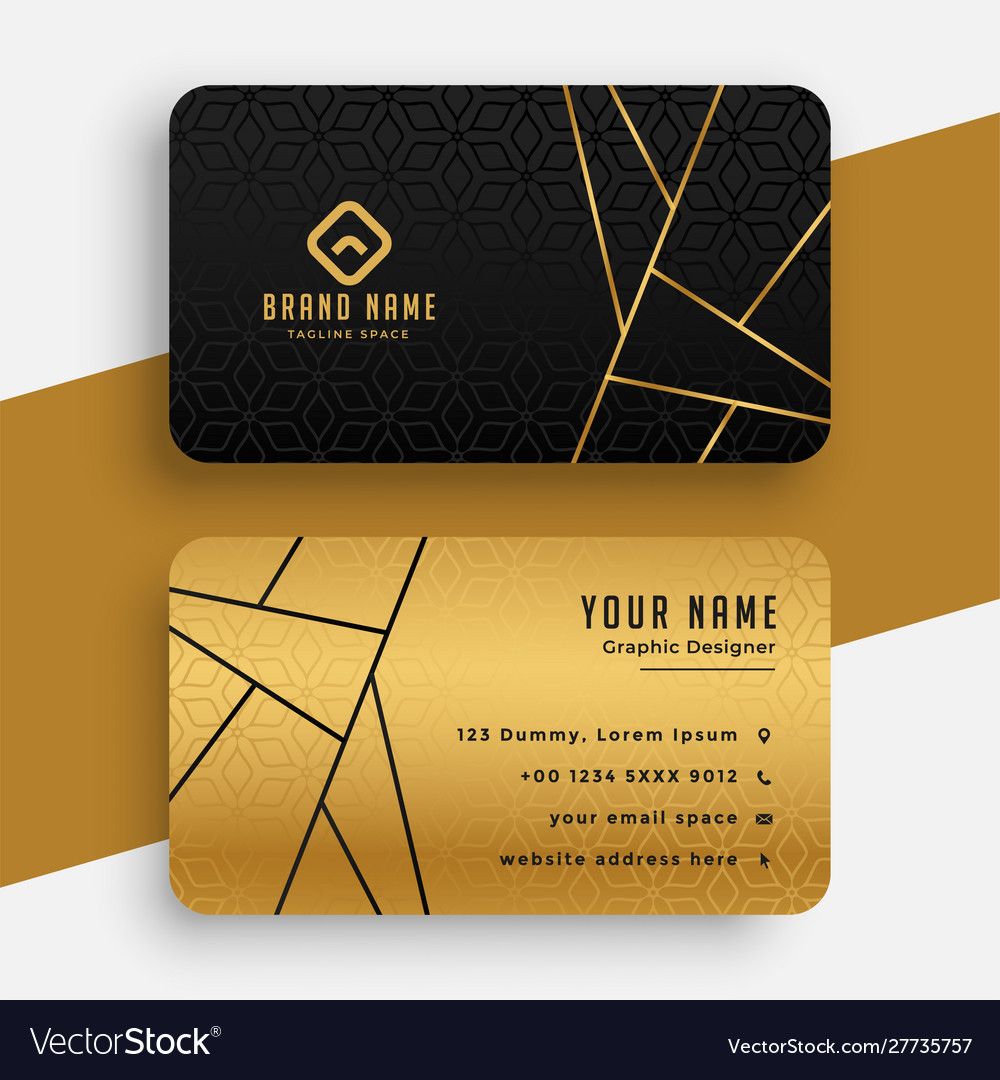 luxury black and gold business cards 3