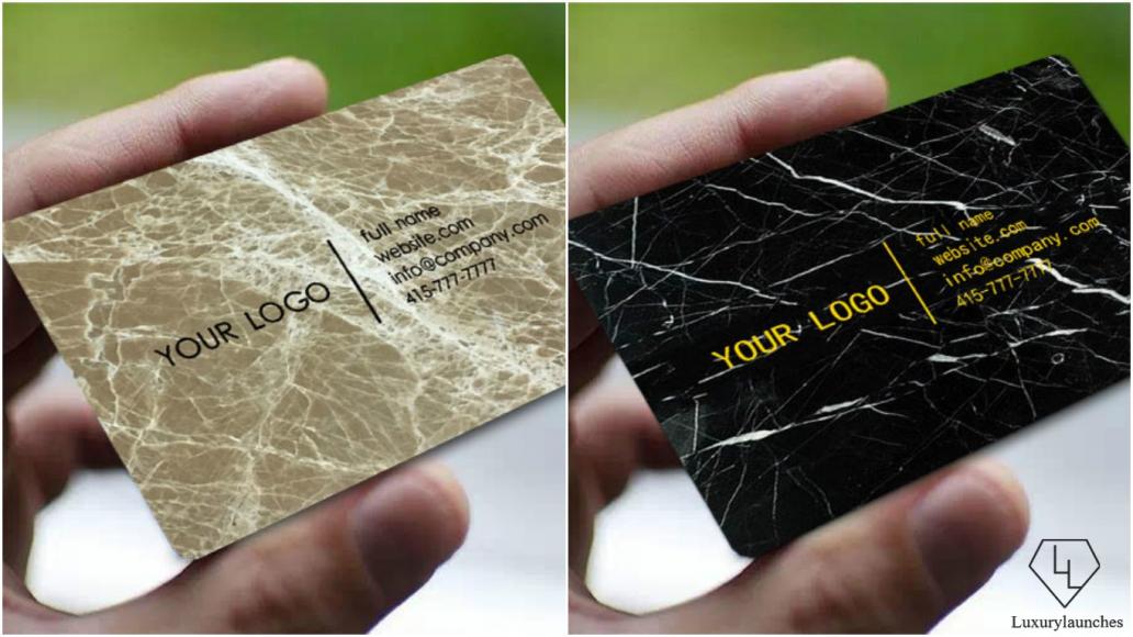 marble business cards 2
