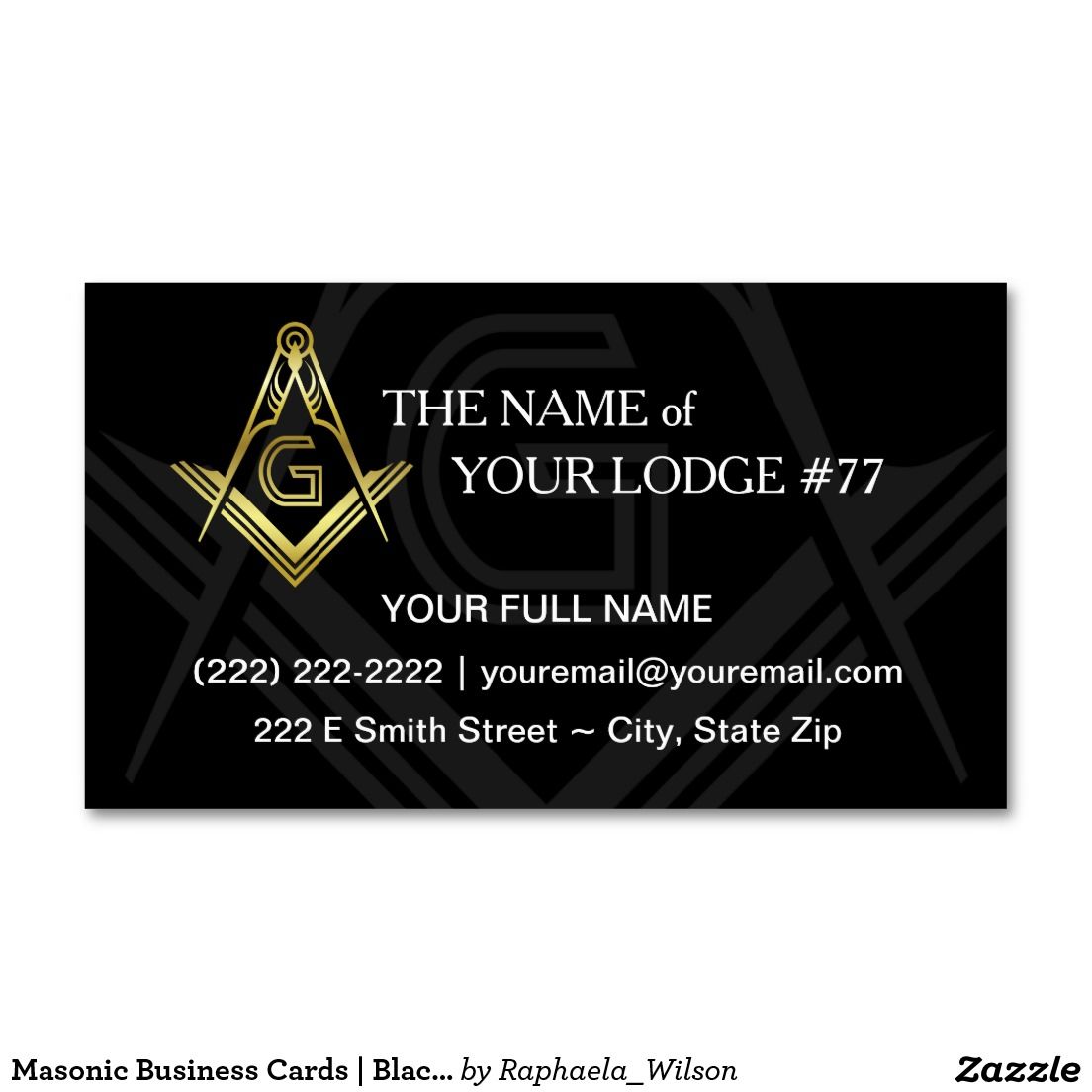 masonic business cards 2