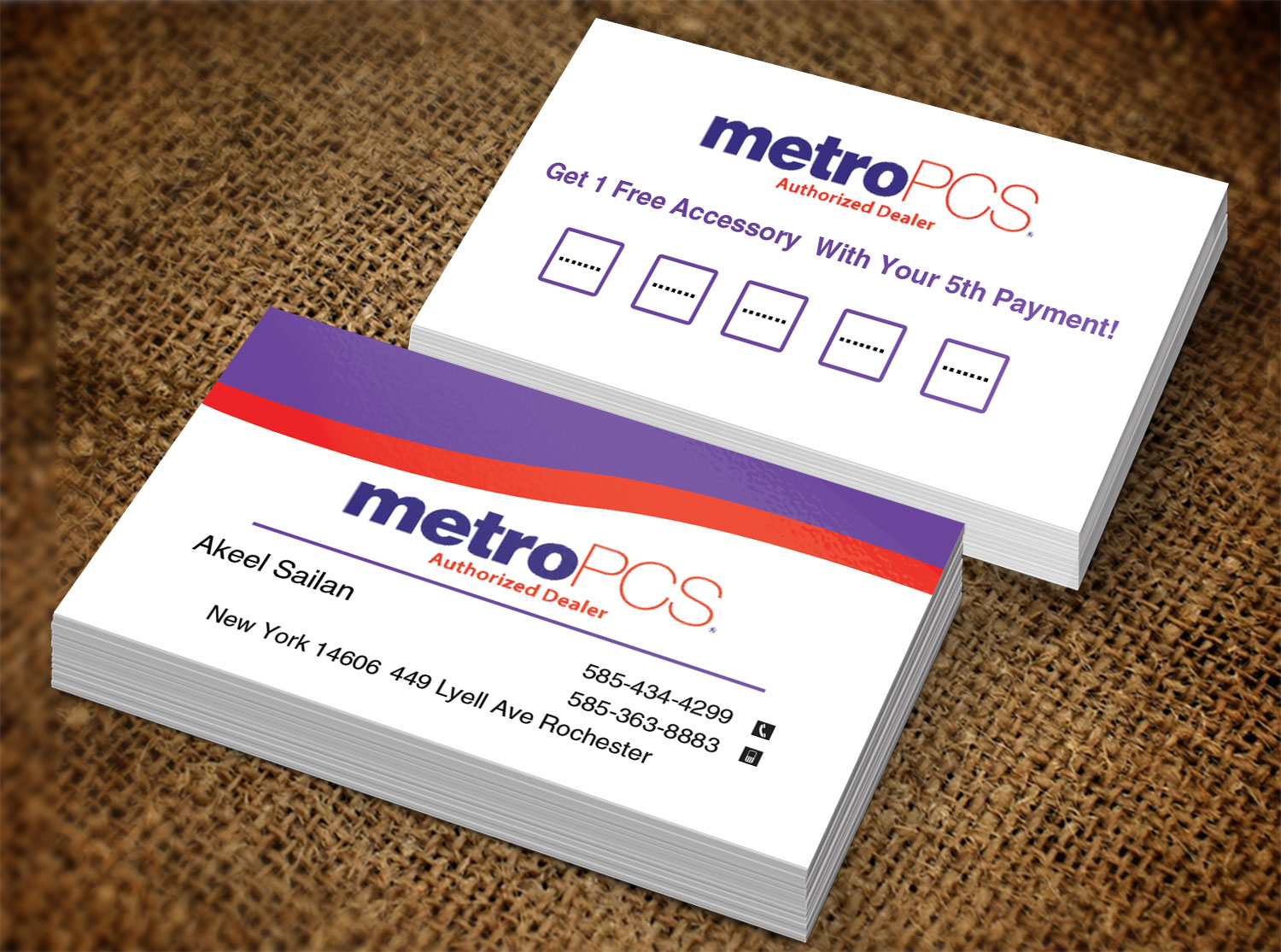 metropcs business cards 2