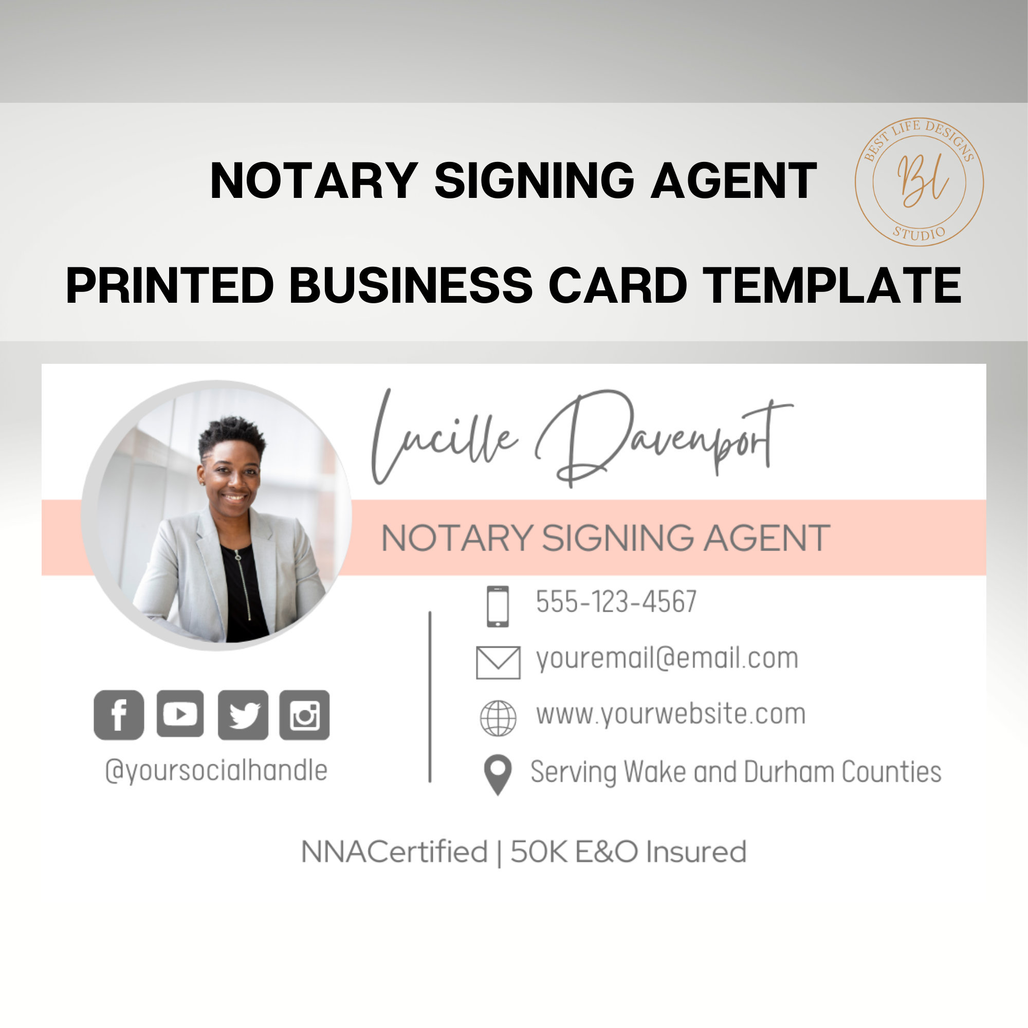 notary signing agent business cards 3