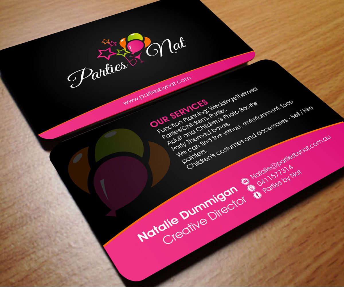 party decor business cards 2