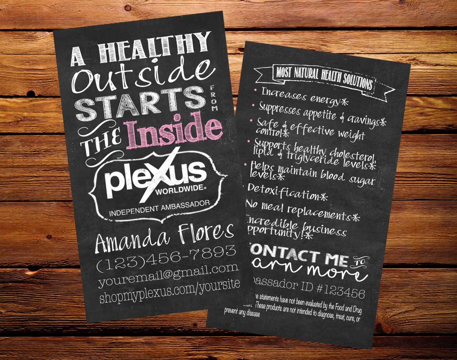 plexus business cards vistaprint 2