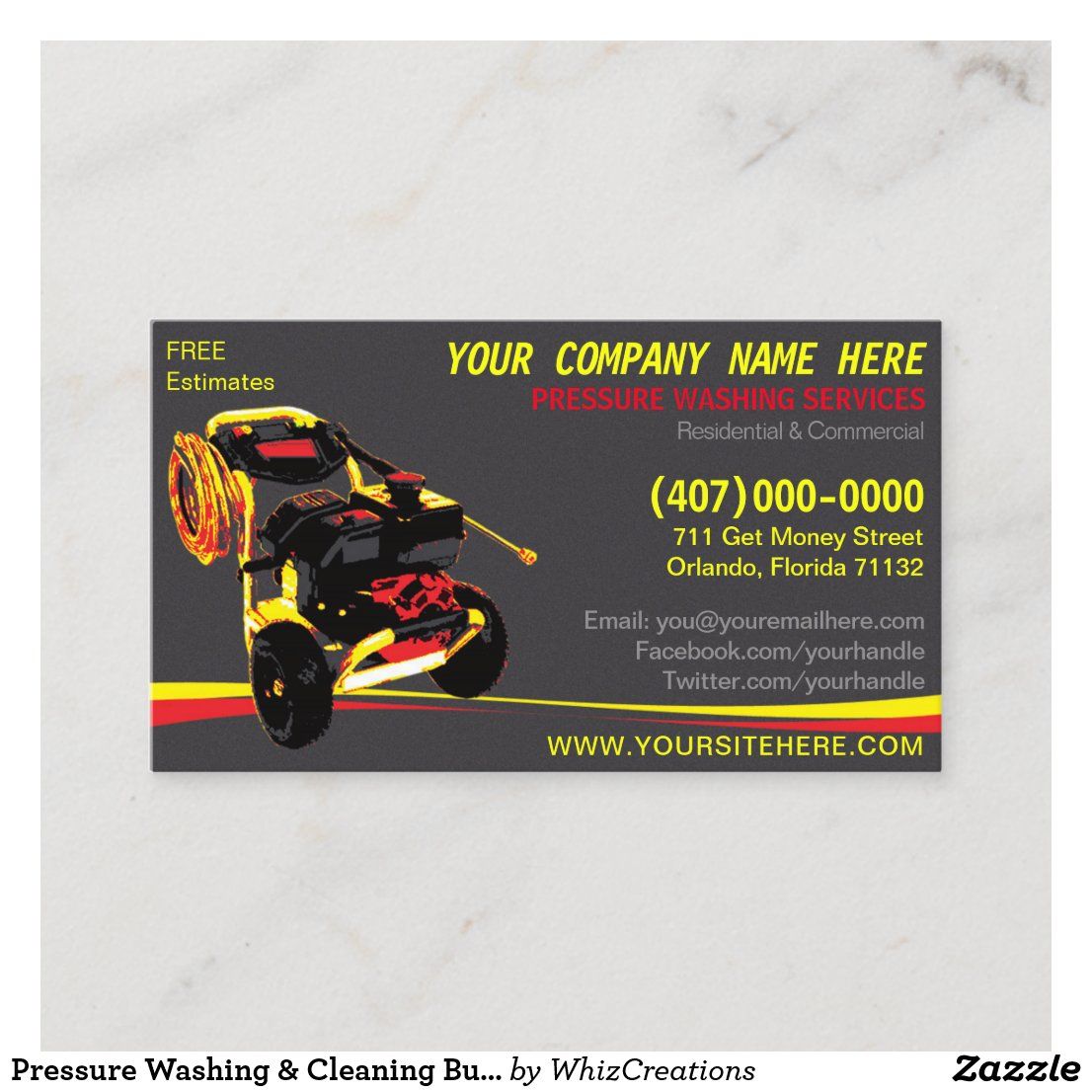 power washing business cards templates free 3