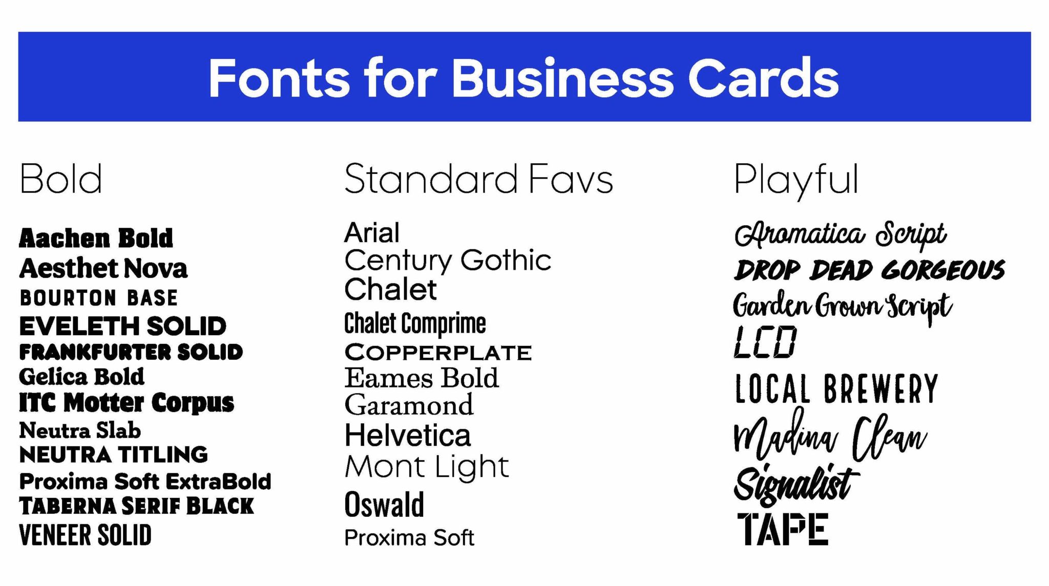 professional fonts for business cards 3