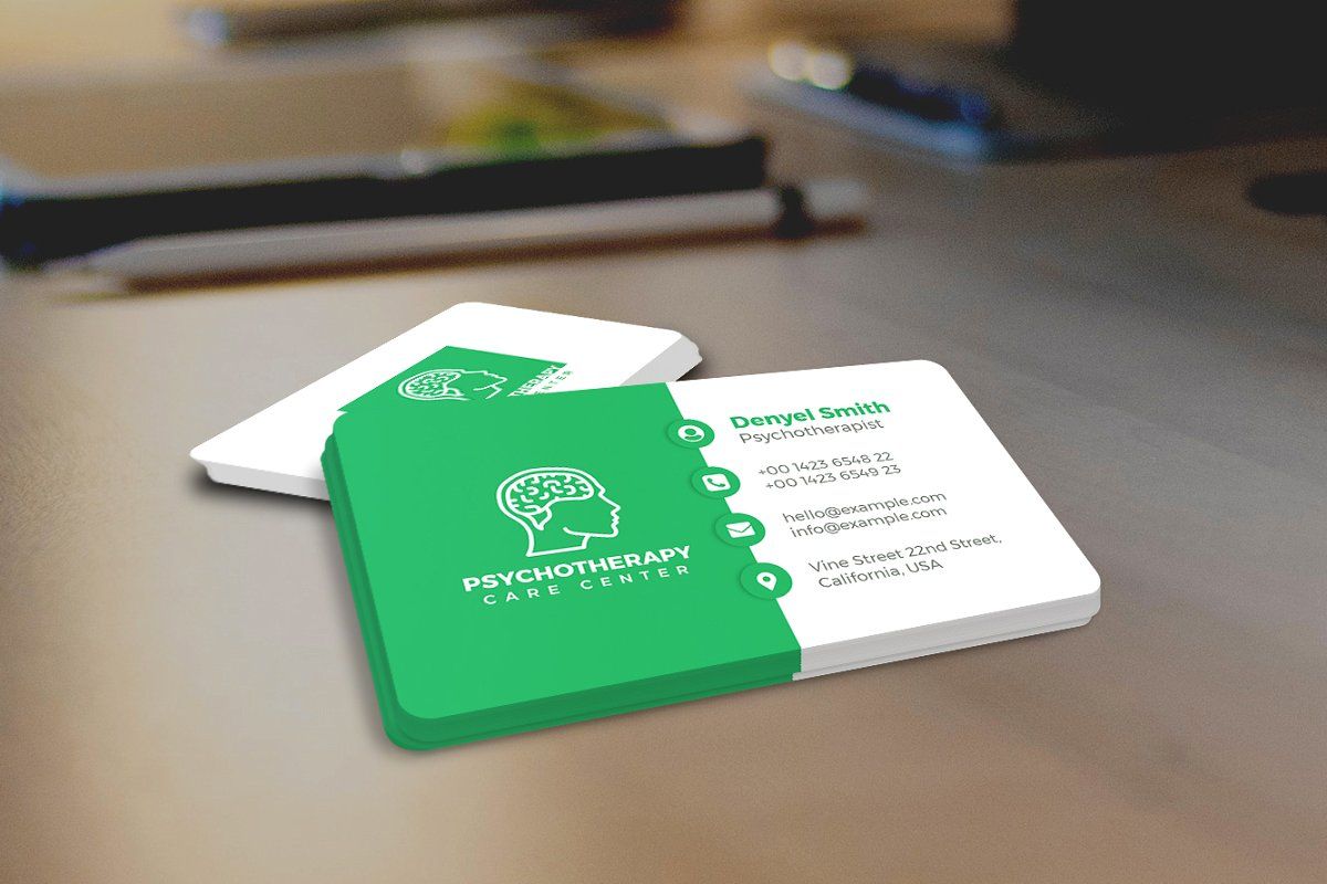 psychotherapist business cards 2