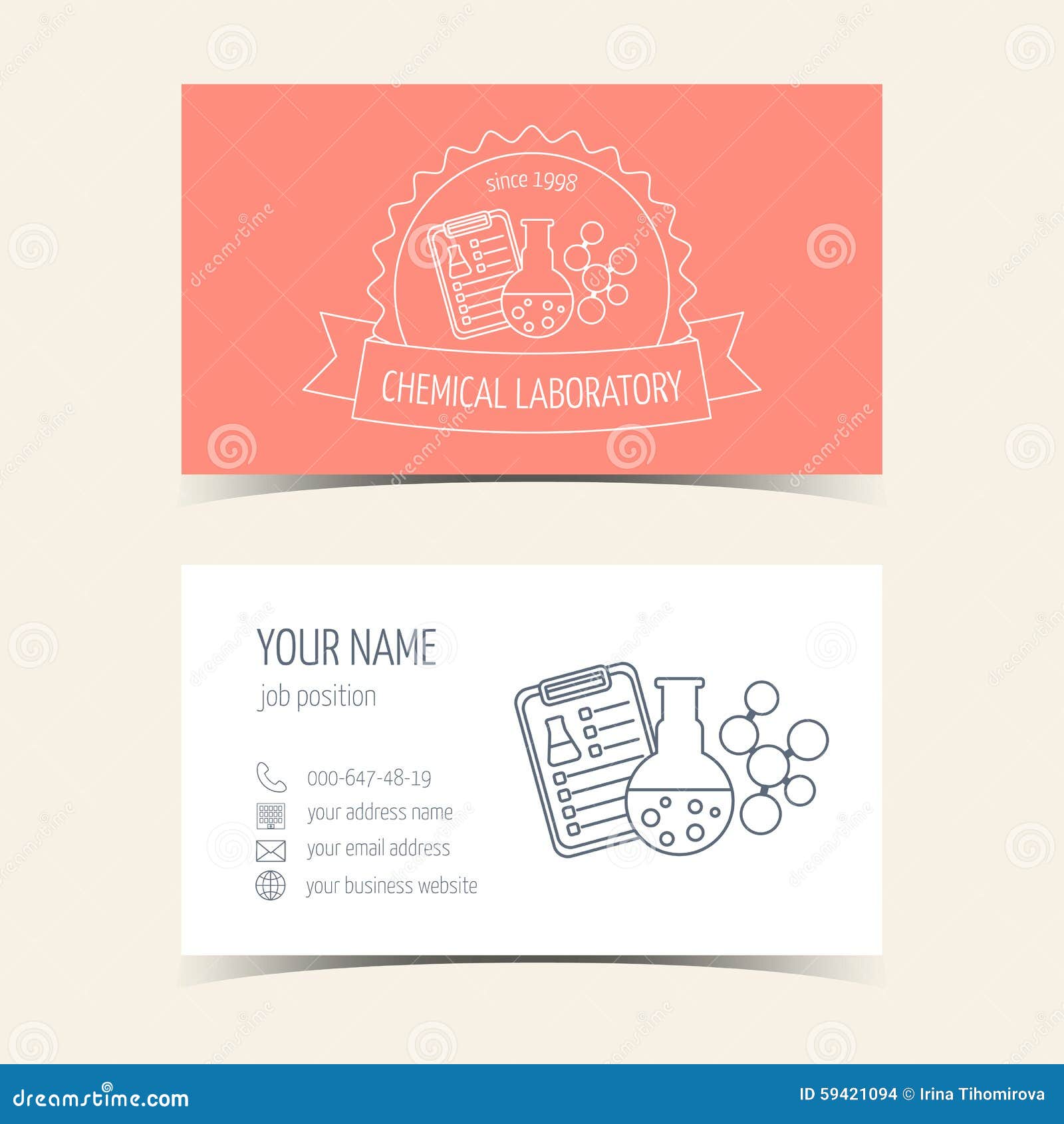 scientific business cards 2