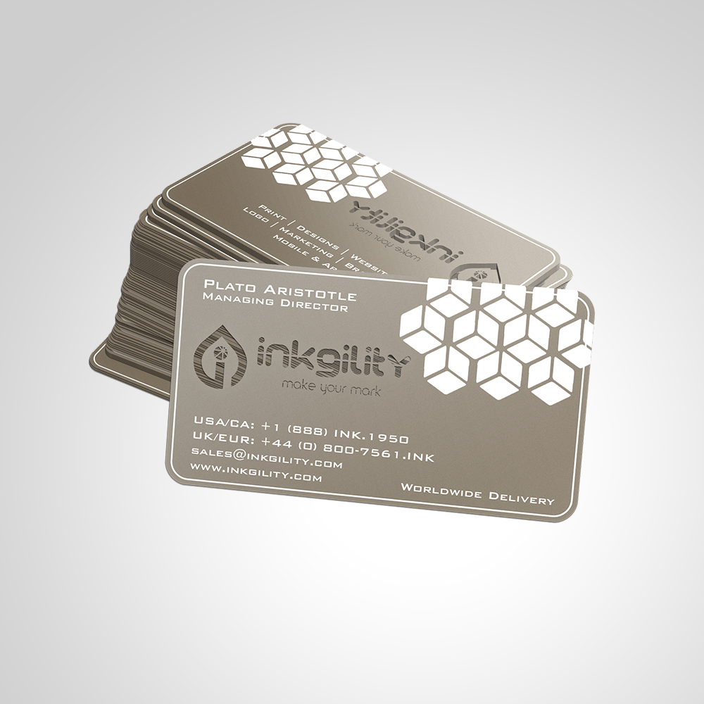 silver metal business cards 3