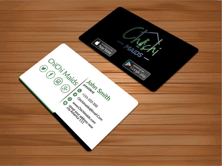 social media icons on business cards 2
