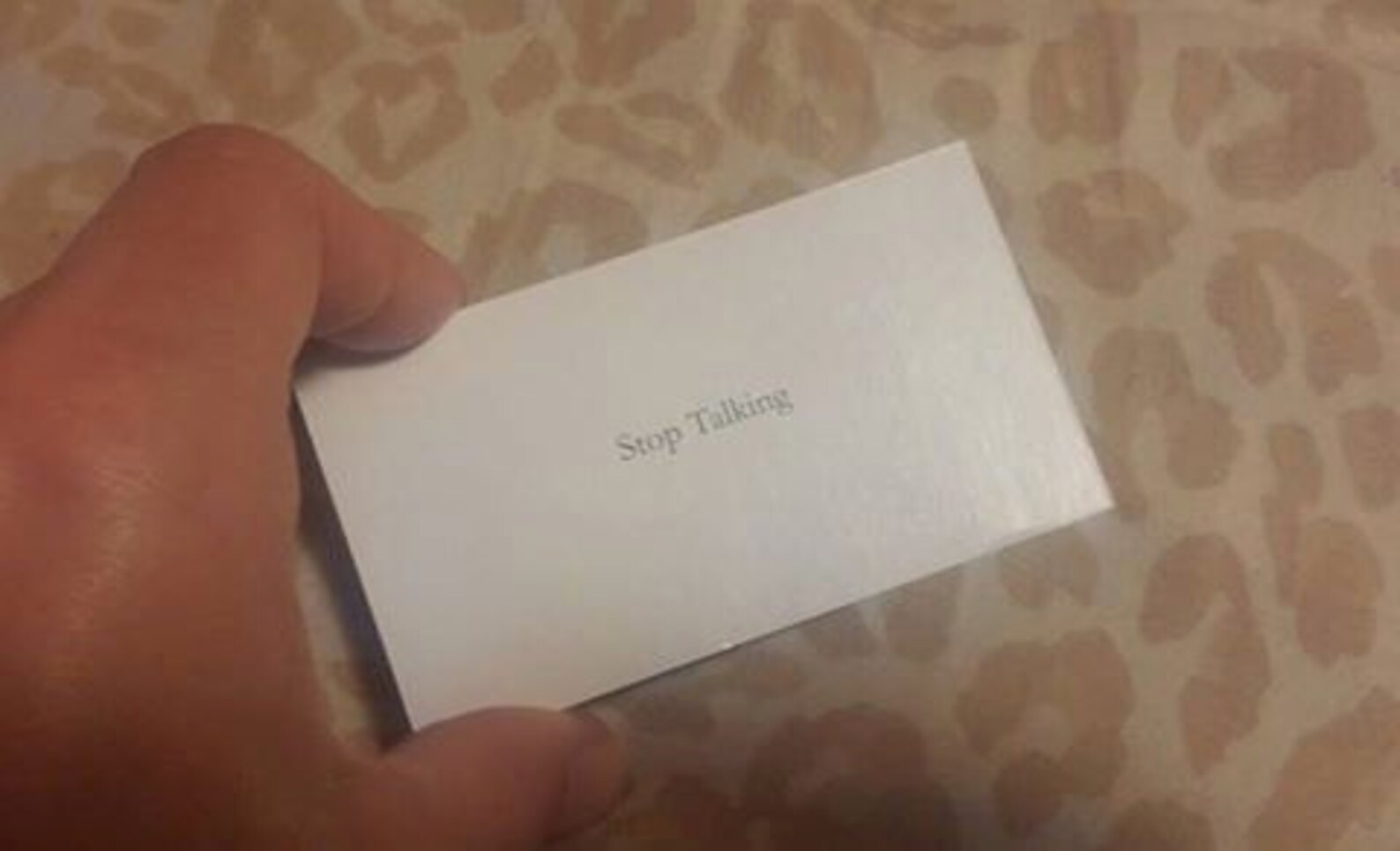 stop talking business cards 2