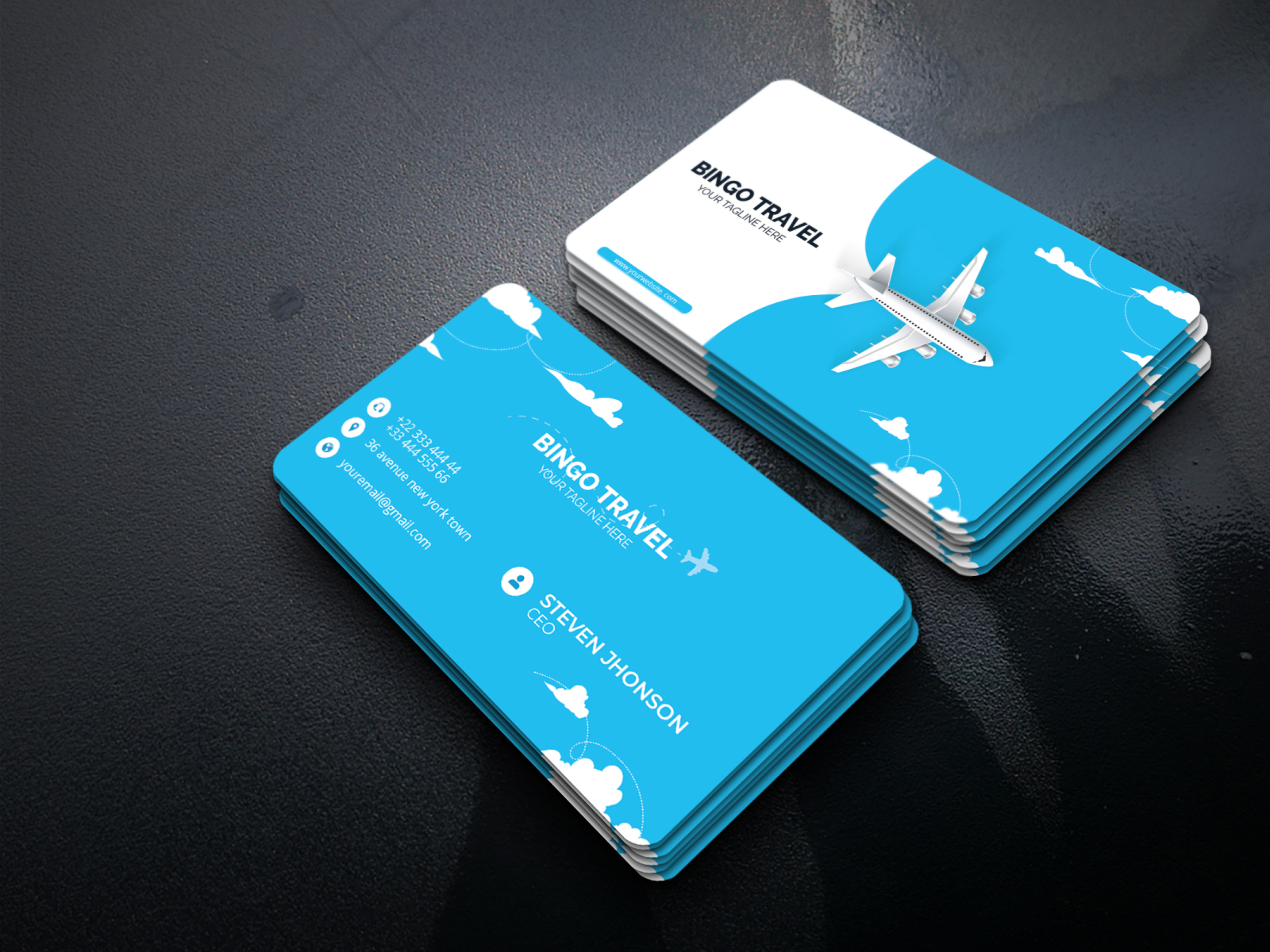 travel agency business cards 2