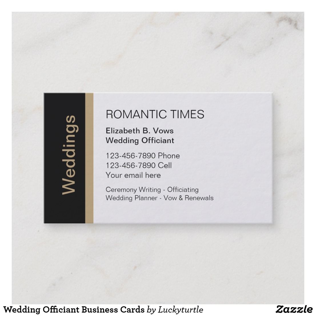 wedding officiant business cards 3