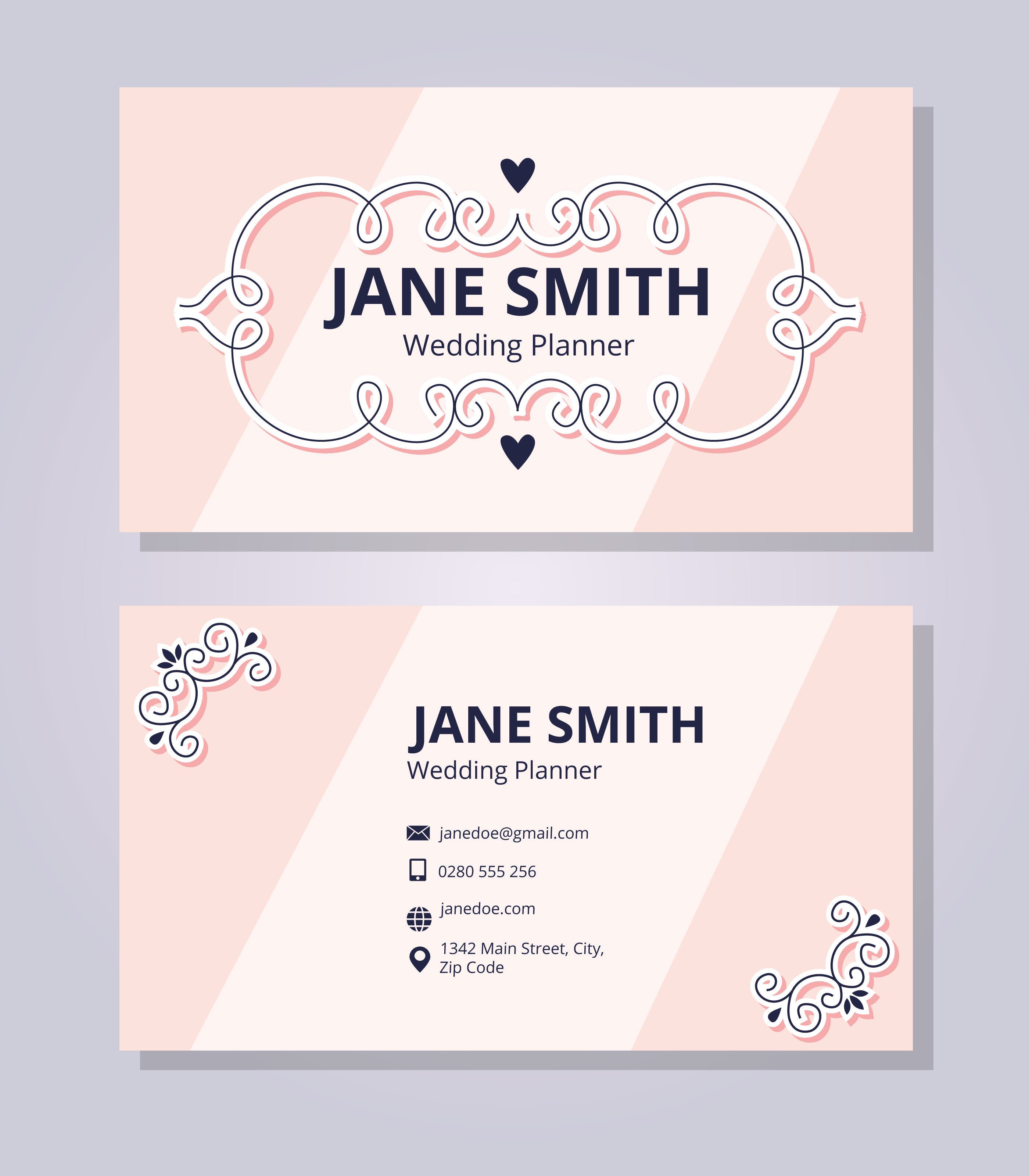 wedding planning business cards 2