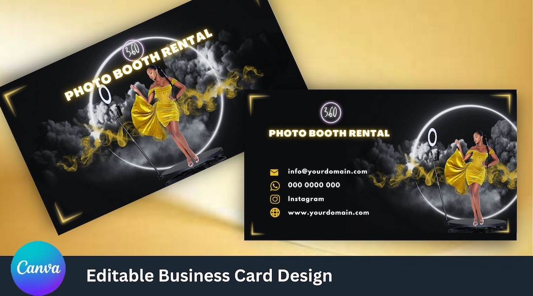 360 photo booth business cards 2