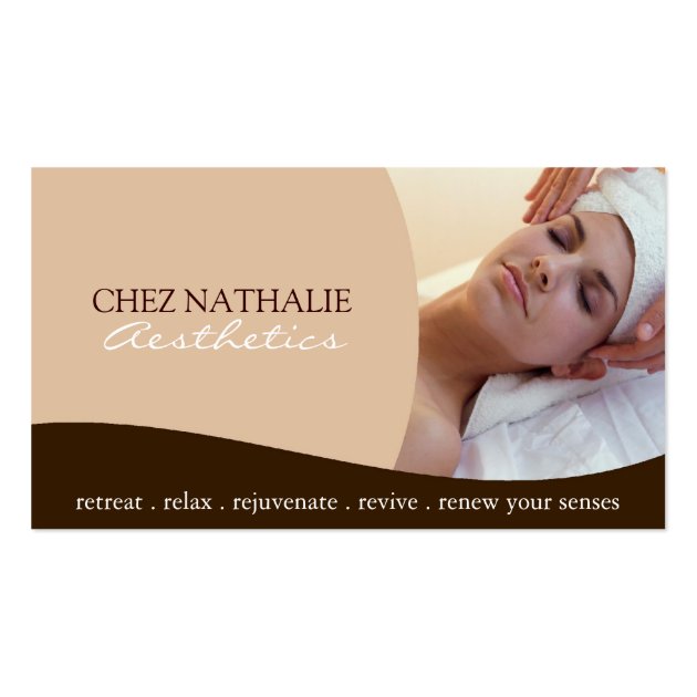 aesthetician business cards 1