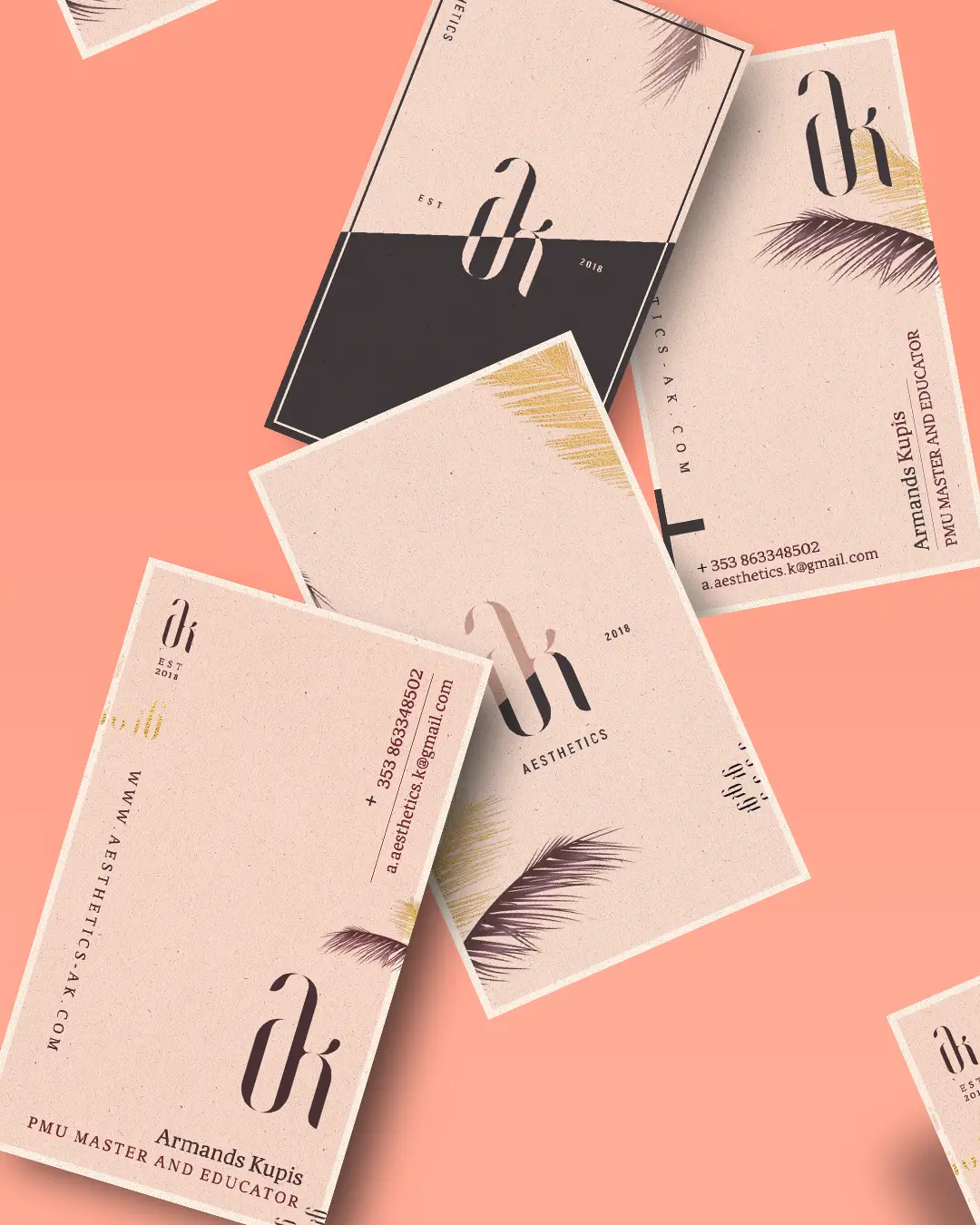 aesthetics business cards 1