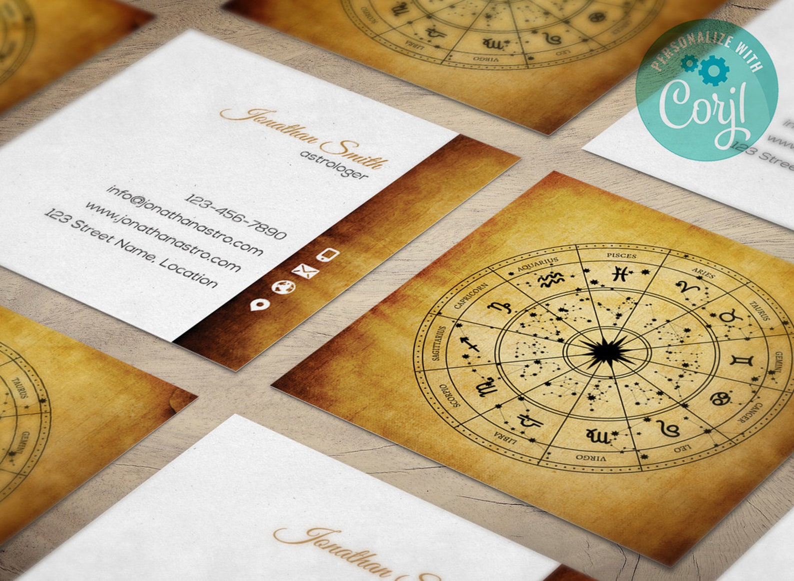 astrology business cards 3