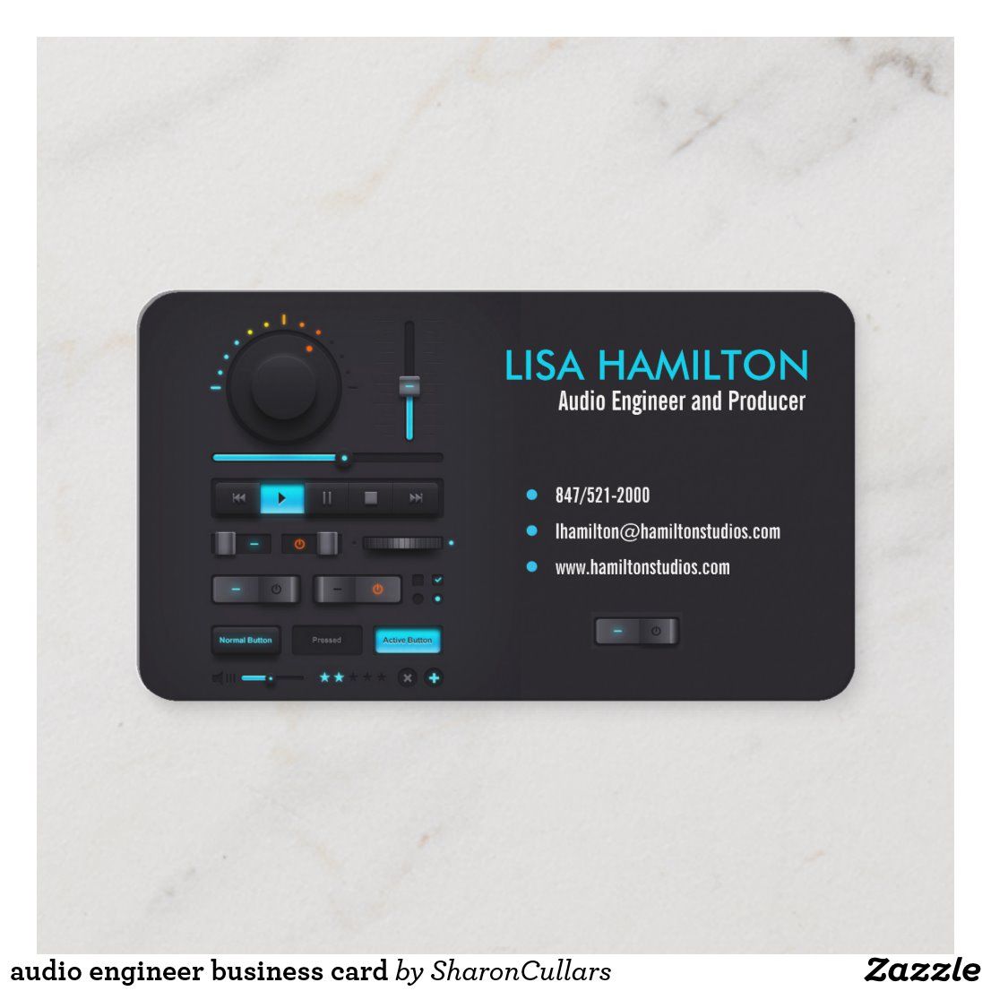 audio engineering business cards 2