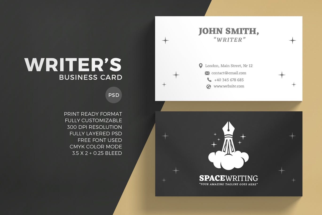 Author Business Cards Example: Essential Tips for Making a Lasting ...