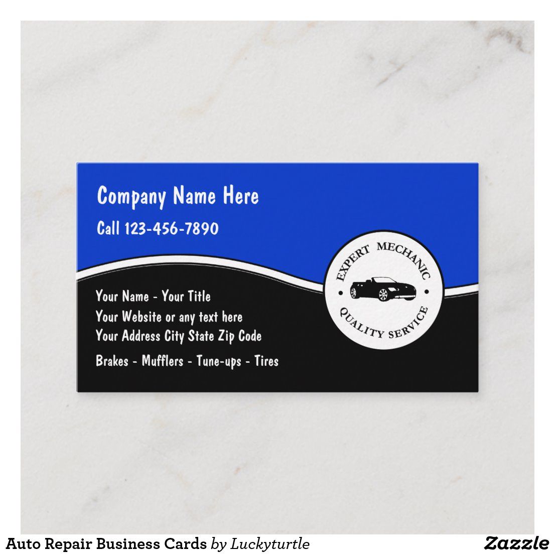 auto body repair business cards 3