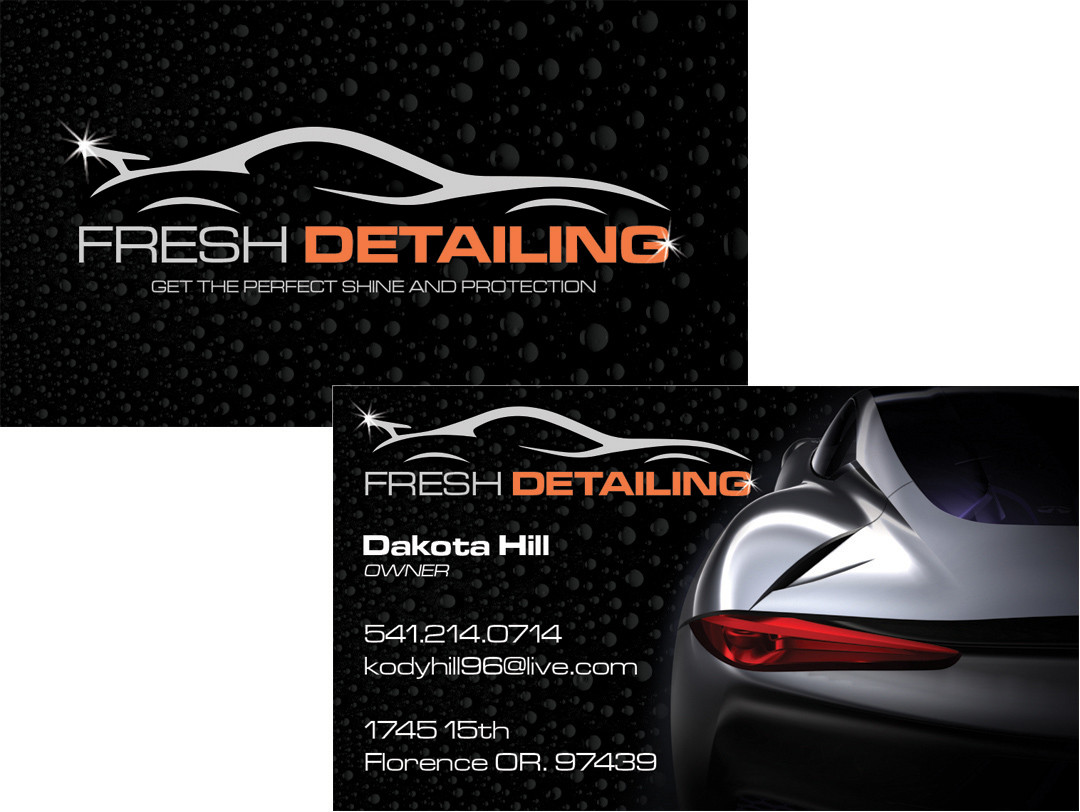 auto detailing business cards ideas 1