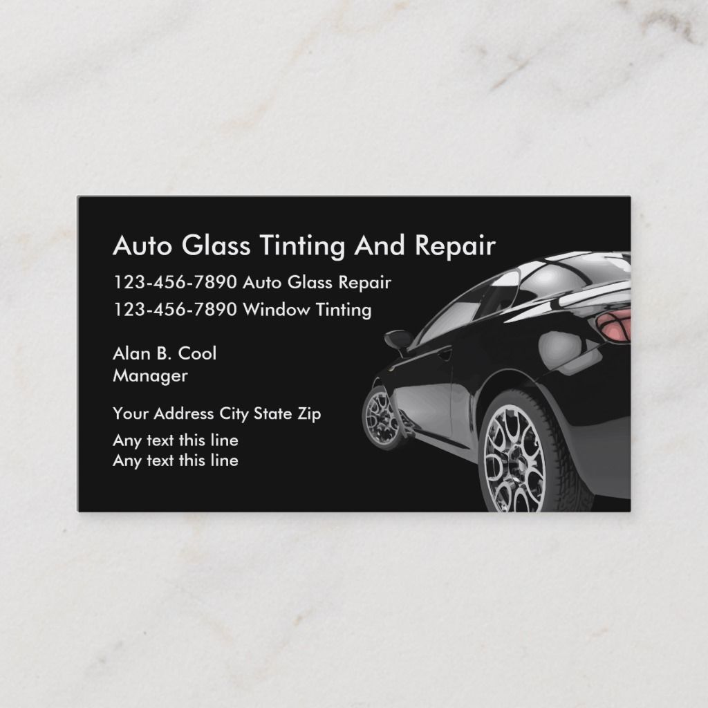 auto glass business cards 2